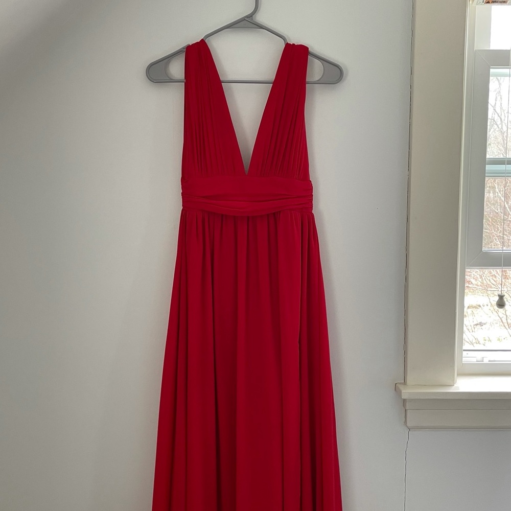 Lulus red maxi dress